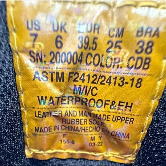 NWOT Skechers Work: Trevok ST WP 200004 Boots Shoes Brown Mens 7 - Picture 9 of 9